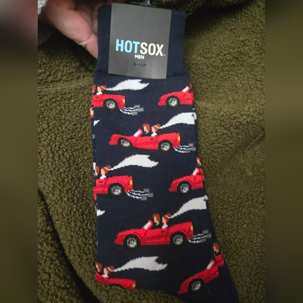 Hot Sox Men's Fun Wedding Pattern Socks